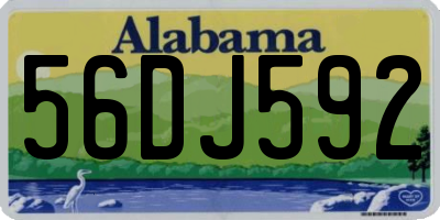 AL license plate 56DJ592