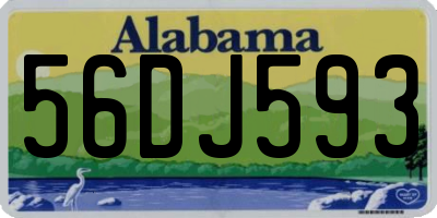 AL license plate 56DJ593