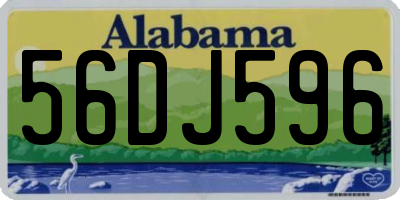 AL license plate 56DJ596