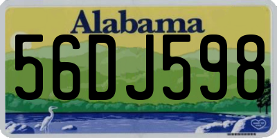 AL license plate 56DJ598