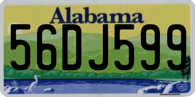 AL license plate 56DJ599