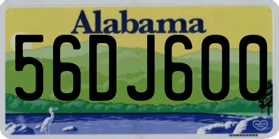 AL license plate 56DJ600