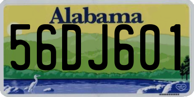 AL license plate 56DJ601