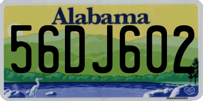 AL license plate 56DJ602
