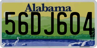 AL license plate 56DJ604