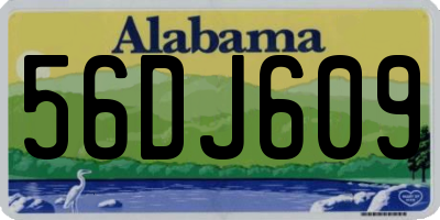 AL license plate 56DJ609