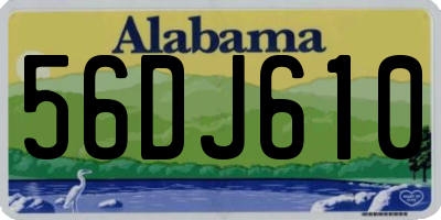 AL license plate 56DJ610
