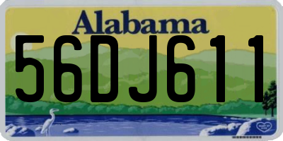 AL license plate 56DJ611