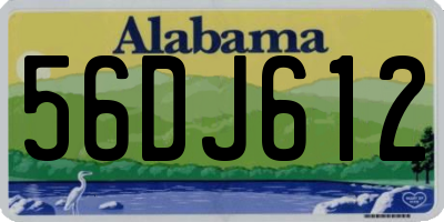 AL license plate 56DJ612