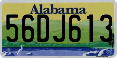 AL license plate 56DJ613