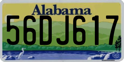 AL license plate 56DJ617