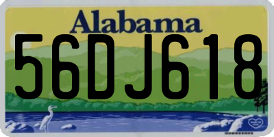 AL license plate 56DJ618
