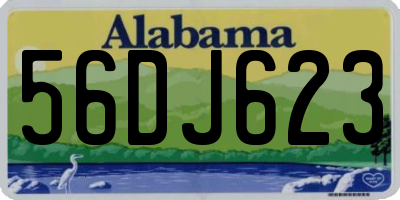 AL license plate 56DJ623