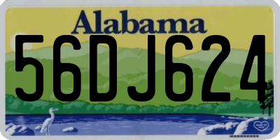 AL license plate 56DJ624