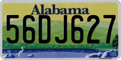 AL license plate 56DJ627