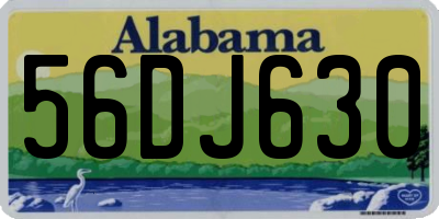 AL license plate 56DJ630
