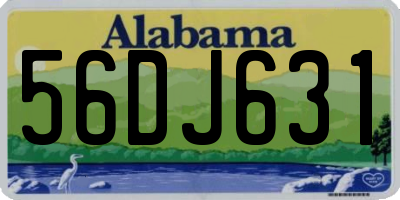 AL license plate 56DJ631