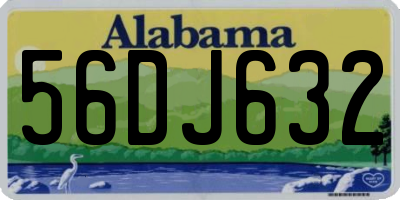 AL license plate 56DJ632