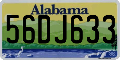 AL license plate 56DJ633