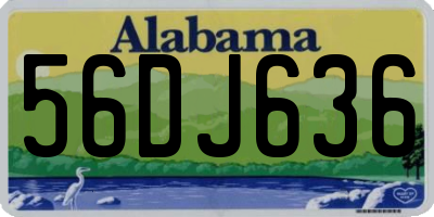 AL license plate 56DJ636