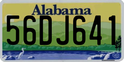 AL license plate 56DJ641