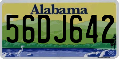 AL license plate 56DJ642
