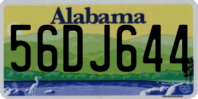 AL license plate 56DJ644