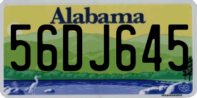 AL license plate 56DJ645