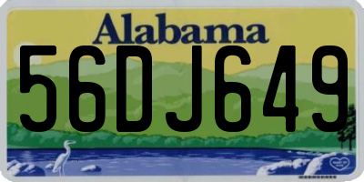 AL license plate 56DJ649