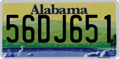 AL license plate 56DJ651