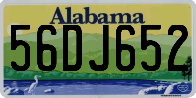 AL license plate 56DJ652