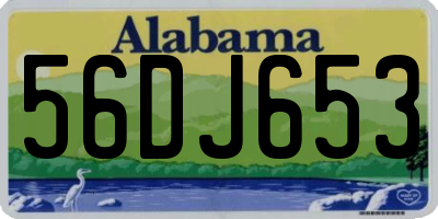 AL license plate 56DJ653