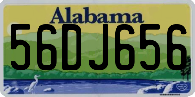 AL license plate 56DJ656