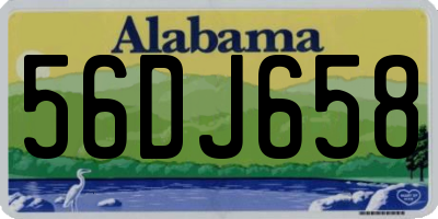 AL license plate 56DJ658