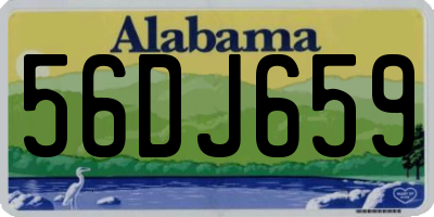 AL license plate 56DJ659