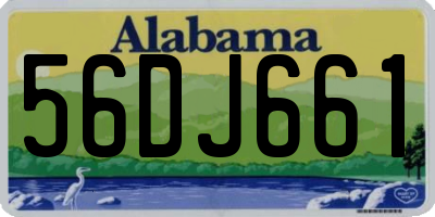 AL license plate 56DJ661