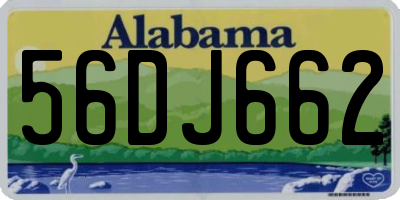 AL license plate 56DJ662