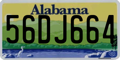 AL license plate 56DJ664