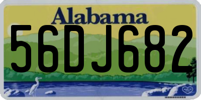 AL license plate 56DJ682