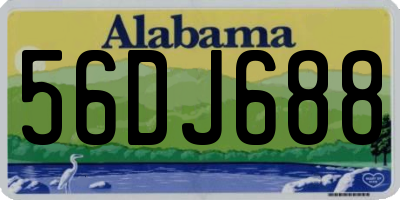 AL license plate 56DJ688