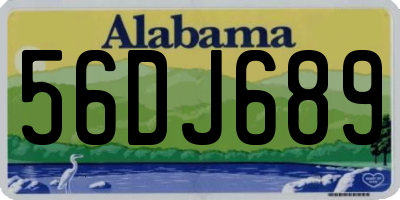 AL license plate 56DJ689