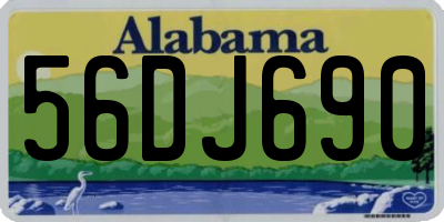 AL license plate 56DJ690