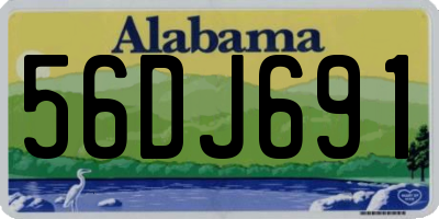 AL license plate 56DJ691