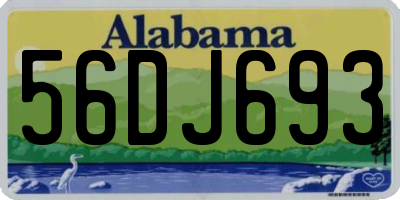 AL license plate 56DJ693