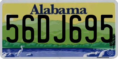 AL license plate 56DJ695