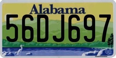 AL license plate 56DJ697