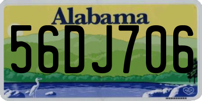 AL license plate 56DJ706
