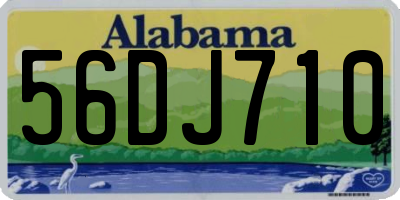 AL license plate 56DJ710