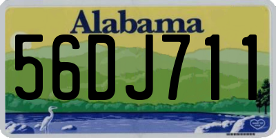 AL license plate 56DJ711