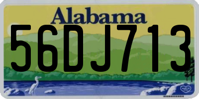 AL license plate 56DJ713